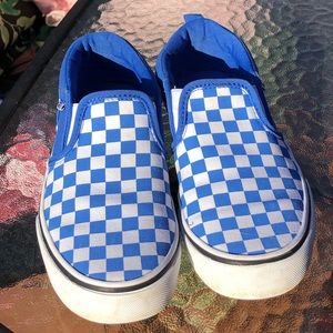 Boys checkered Vans